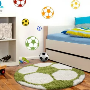 Ayyildiz koberce Kusový koberec Fun 6001 green - 100x100 (priemer) kruh cm