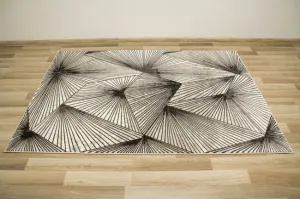 Koberec Studio E840A Geometria čierny / krémový