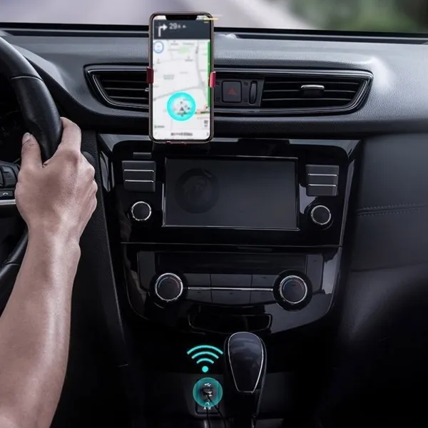 Baseus USB, AUX Bluetooth 5.0 audio adaptér (čierny) 018738