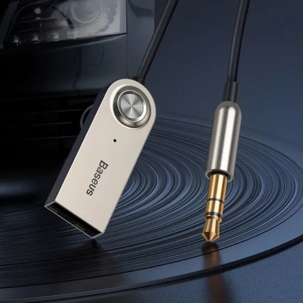 Baseus USB, AUX Bluetooth 5.0 audio adaptér (čierny) 018738