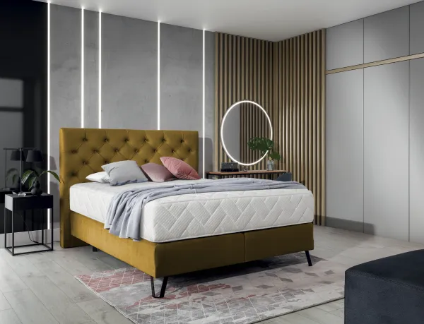 ArtElta Manželská posteľ CORTINA Boxspring | 140 x 200 cm Farba: Nube 22