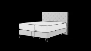 ArtElta Manželská posteľ CORTINA Boxspring | 140 x 200 cm Farba: Nube 22