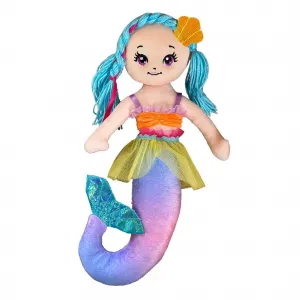 OEM Bábika Adélka textilní - mořská panna, 38 cm