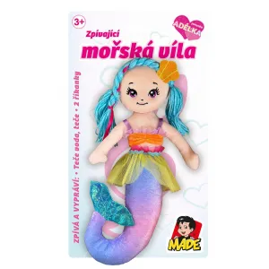 OEM Bábika Adélka textilní - mořská panna, 38 cm