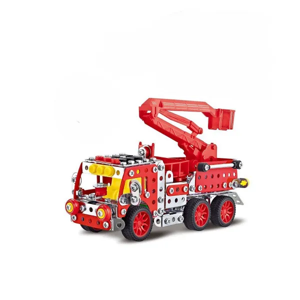 OEM Stavebnica Malý mechanik - hasičské auto s plošinou, 327 ks