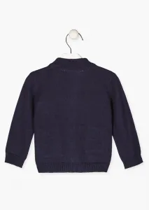 LOSAN Chlapčenský sveter na zips Dark Blue Veľkosť: 68