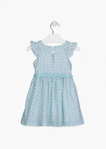 LOSAN Letné elegantné šaty Blue Tree s tmavo modrým opaskom Veľkosť: 98