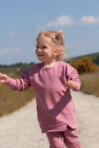 Tepláková rastúca súprava Bebesito Old Rose Veľkosť: 80/86