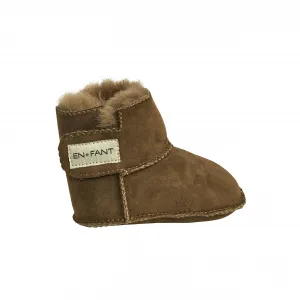 EnFant extra teplé capačky kaki zelené Veľkosť nohy: M