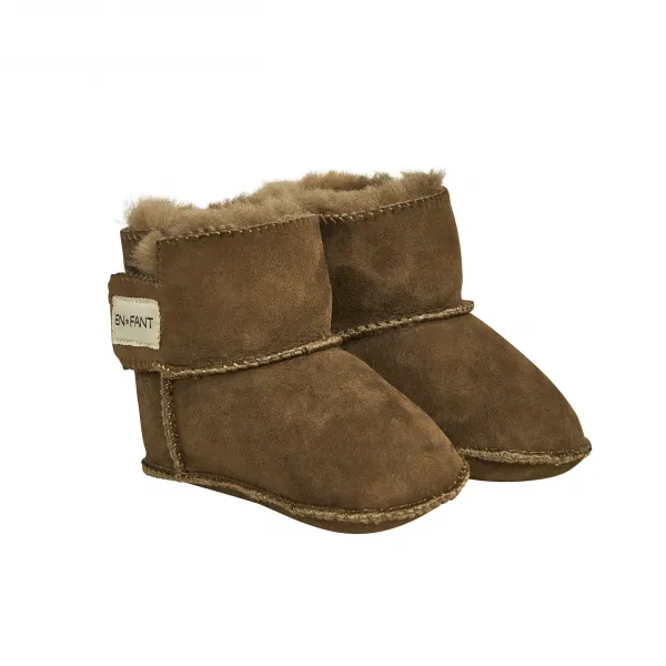 EnFant extra teplé capačky kaki zelené Veľkosť nohy: M