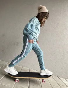 Bebesito puf tepláková súprava Baby blue Veľkosť: 80/86