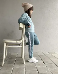 Bebesito puf tepláková súprava Baby blue Veľkosť: 80/86
