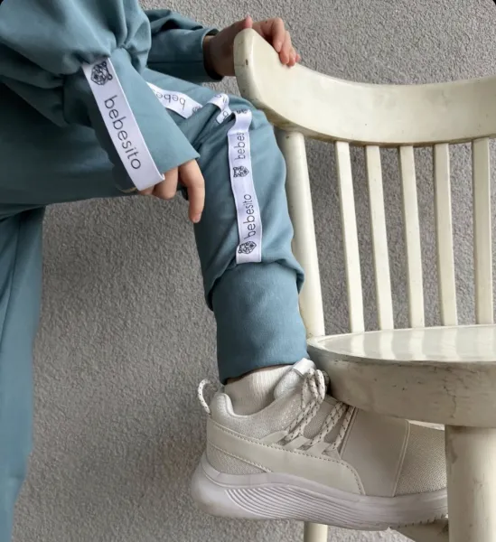 Bebesito puf tepláková súprava Baby blue Veľkosť: 80/86