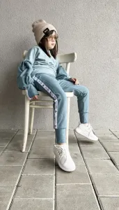Bebesito puf tepláková súprava Baby blue Veľkosť: 80/86