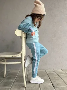 Bebesito puf tepláková súprava Baby blue Veľkosť: 80/86