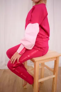 Bebesito puf tepláková súprava Baby pink Veľkosť: 80/86