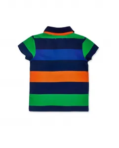nath kids Tričko s límcom, krátky rukáv prúžky by NathKids Veľkosť: 110