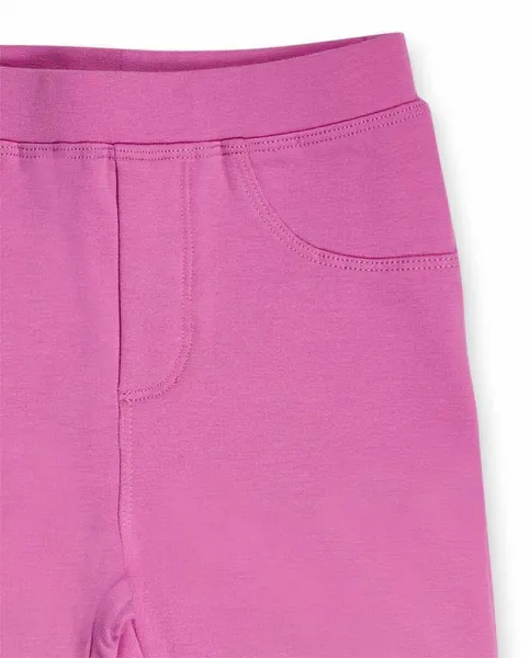 TUC TUC Dievčenské legíny s nohavicovým vzhľadom fuchsia Veľkosť: 98