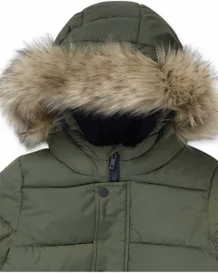 Zimná páperová bunda chlapec Nath Kids zelená Veľkosť: 146/152