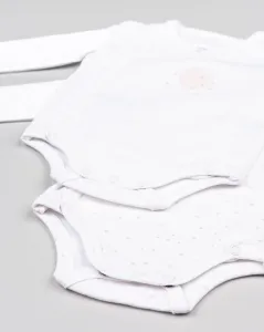 LOSAN Set pre novorodenca body rúžová hviezda Veľkosť: 80