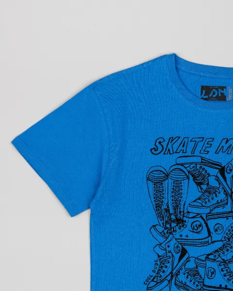 LOSAN Chlapčenské tričko modré skate Veľkosť: 152