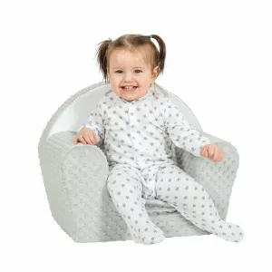 Detské kreslo z Minky New Baby Líška sivé