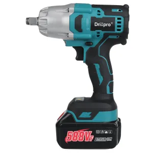 Akumulátorový rázový uťahovač DrillPro 1600Nm pre batériu MAKITA 18V / žltá farba Batéria: 2ks batéria
