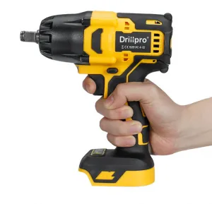 Akumulátorový rázový uťahovač DrillPro 1600Nm pre batériu MAKITA 18V / žltá farba Batéria: 2ks batéria