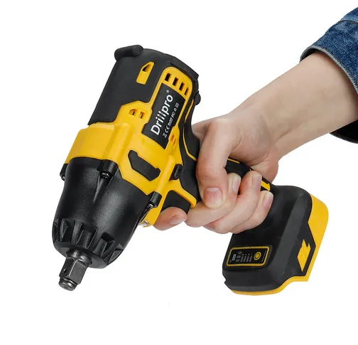 Akumulátorový rázový uťahovač DrillPro 1600Nm pre batériu MAKITA 18V / žltá farba Batéria: 2ks batéria