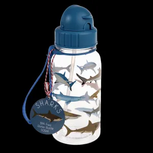 Fľaša so slamkou žralok 500ml