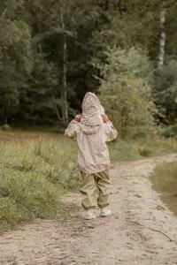 CeLaVi Nepremokavý gumený klobúčik vhodný do prechodných období - hnedá Veľkosť čiapky: 86/92