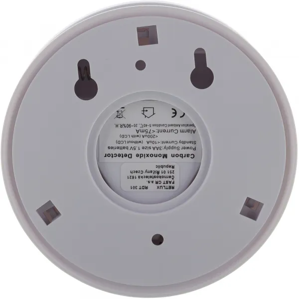 Retlux RDT 301 Detektor CO s LCD displejom a sirénou na 3 AA batérie