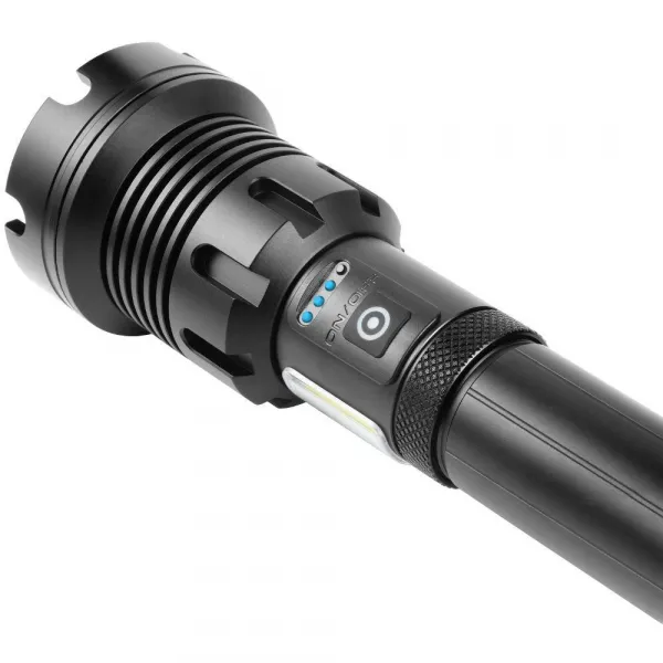 Retlux RLP 401 Taktické ručné nabíjacie LED svietidlo, dosvit 800 m, výdrž 15 hodín