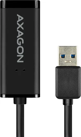 AXAGON ADE-SR, USB-A 3.2 Gen 1 - Gigabit Ethernet sieťová karta, auto inštal, čierna