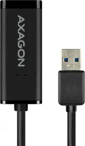 AXAGON ADE-SR, USB-A 3.2 Gen 1 - Gigabit Ethernet sieťová karta, auto inštal, čierna