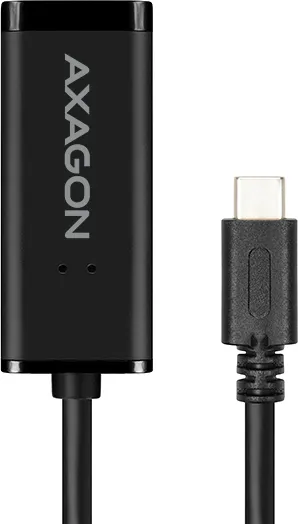 AXAGON ADE-SRC, USB-C 3.2 Gen 1 - Gigabit Ethernet sieťová karta, auto inštal, čierna