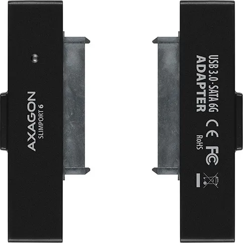 AXAGON ADSA-1S6, USB 3.0 - SATA 6G UASP HDD/SSD adaptér vrátane. 2.5" puzdrá