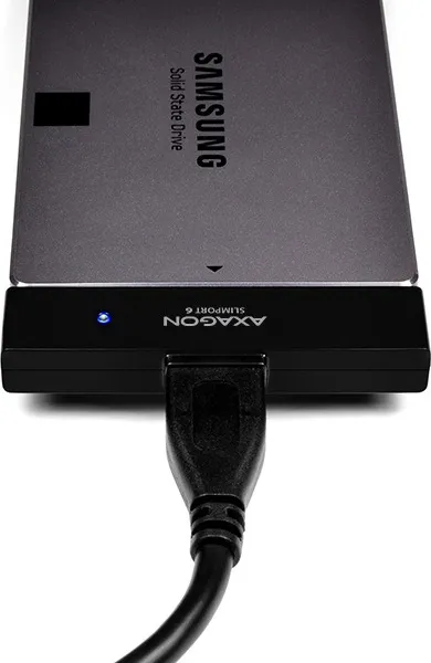 AXAGON ADSA-1S6, USB 3.0 - SATA 6G UASP HDD/SSD adaptér vrátane. 2.5" puzdrá