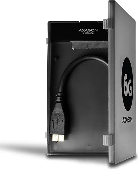 AXAGON ADSA-1S6, USB 3.0 - SATA 6G UASP HDD/SSD adaptér vrátane. 2.5" puzdrá