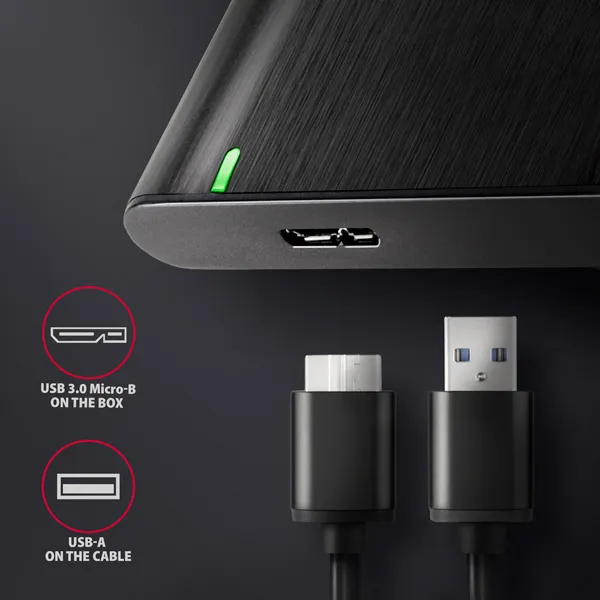 AXAGON EE25-A6M, USB 3.2 Gen 1 - SATA 6G 2.5" kovový box RAW, bez skrutiek