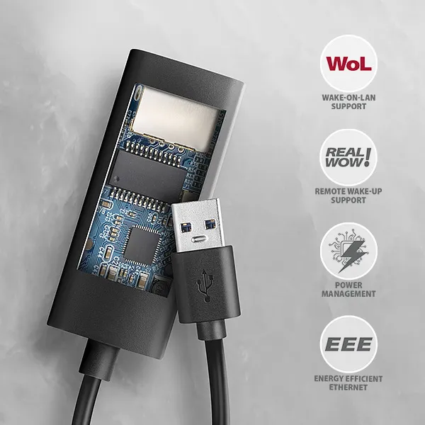 AXAGON Ethernet sieťová karta USB-A 3.2