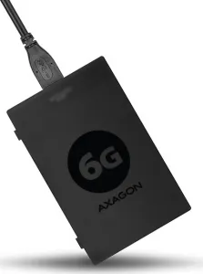 AXAGON ADSA-1S6, USB 3.0 - SATA 6G UASP HDD/SSD adaptér vrátane. 2.5" puzdrá