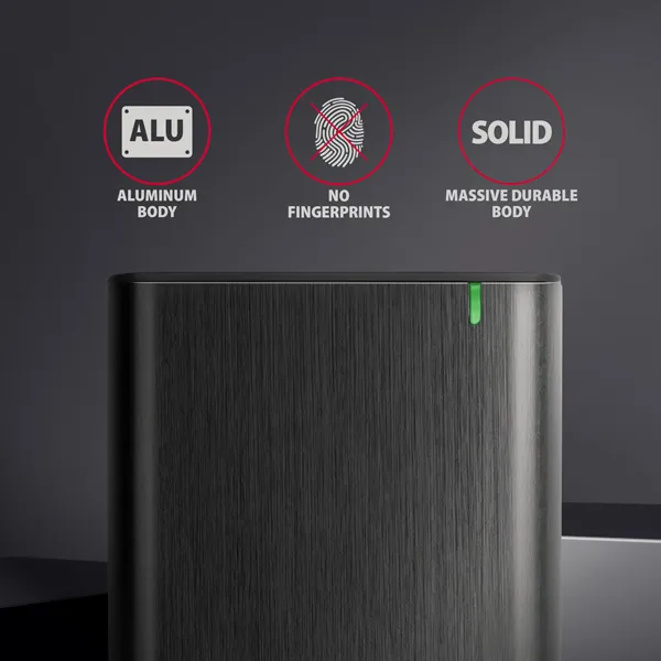 AXAGON EE25-A6M, USB 3.2 Gen 1 - SATA 6G 2.5" kovový box RAW, bez skrutiek