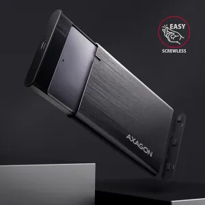 AXAGON EE25-A6C, USB-C 3.2 Gen 1 - SATA 6G 2.5" kovový box RAW, bez skrutiek