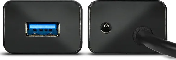 AXAGON HUE-SA7BP, 4x USB 3.0 ALU CHARGING hub, vr. AC adaptéra, kábel USB-A 40cm