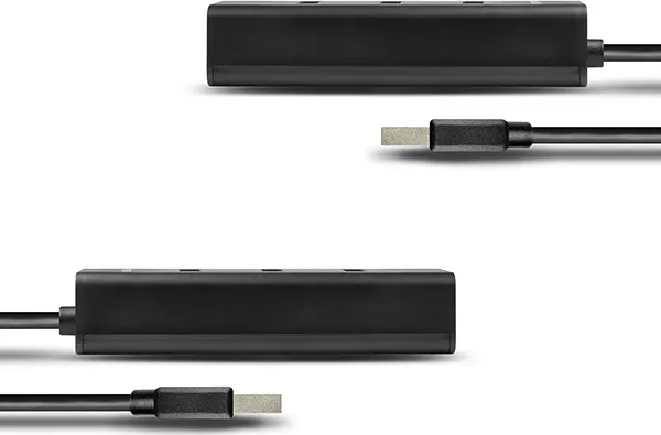 AXAGON HUE-S2BP, 4x USB 3.0 CHARGING hub, vč. AC adaptéru, kabel USB-A 1.2m