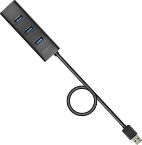AXAGON HUE-S2BP, 4x USB 3.0 CHARGING hub, vč. AC adaptéru, kabel USB-A 1.2m