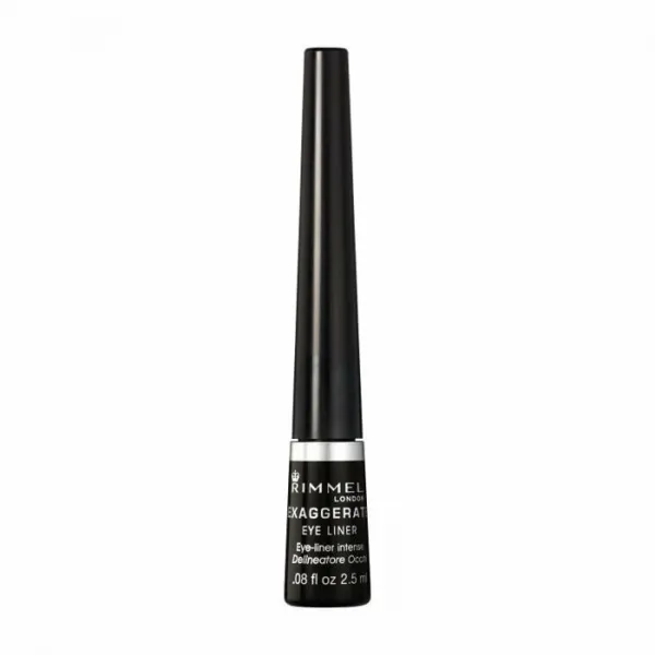 Rimmel Exaggerate Eyeliner tekuté linky na oči odtieň 100% Black 2,5 ml