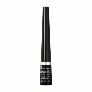 Rimmel Exaggerate Eyeliner tekuté linky na oči odtieň 100% Black 2,5 ml