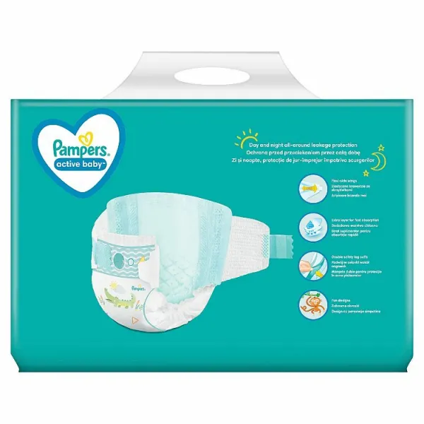 Pampers Active Baby Veľ. 3,90 Plienok,6kg-10kg